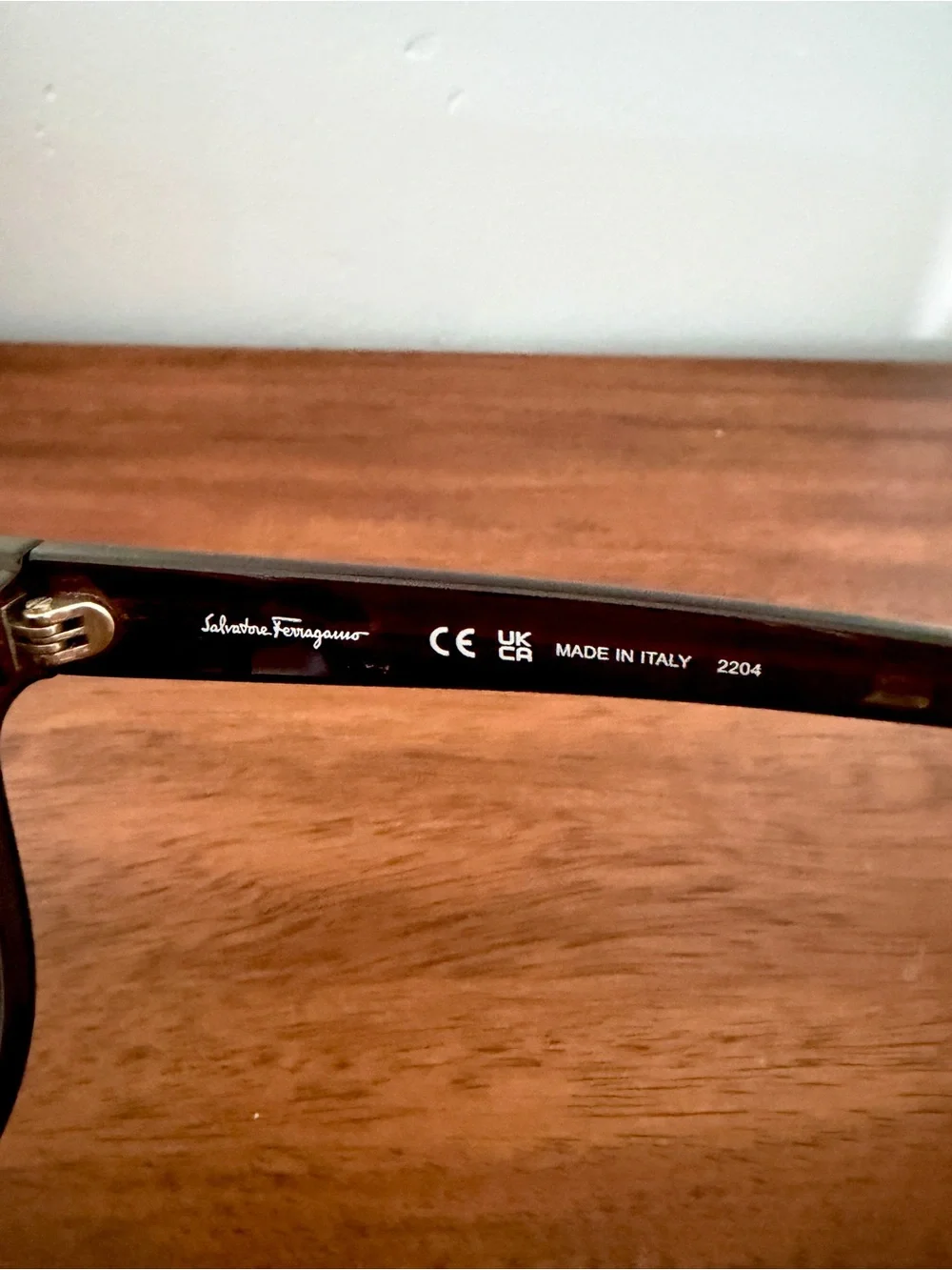 Salvatore Ferragamo Cat Eye Dark Brown Frame Sunglasses with Brown Gradient Lens